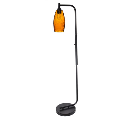 147 Floor Lamp-Bicycle Glass Co-Lunar-Steel Blue-Brushed Nickel-Bicycle Glass Co