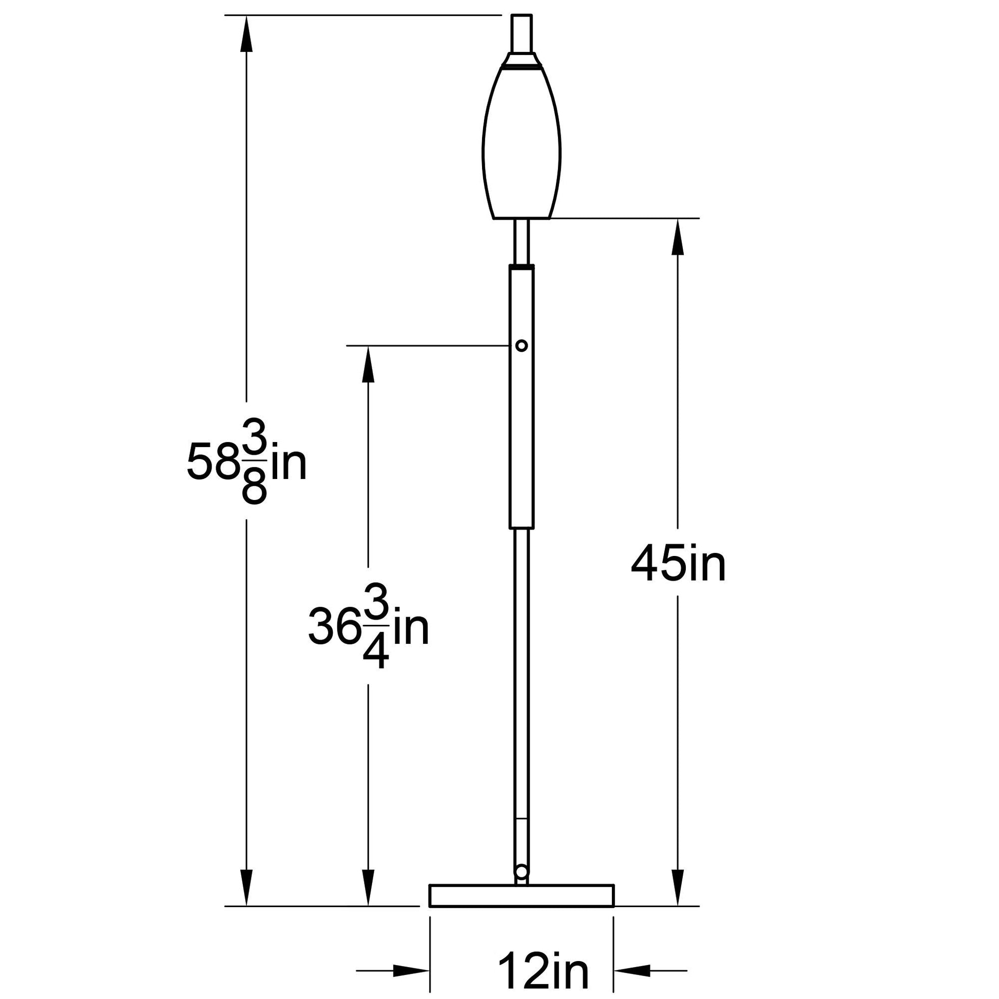 147 Lunar: Floor Lamp-Glass-Bicycle Glass Co - Hotshop-Slate Gray-Matte Black-Bicycle Glass Co