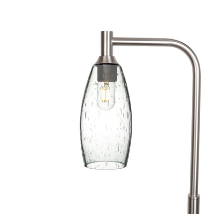 147 Lunar: Floor Lamp-Glass-Bicycle Glass Co - Hotshop-Eco Clear-Brushed Nickel-Bicycle Glass Co