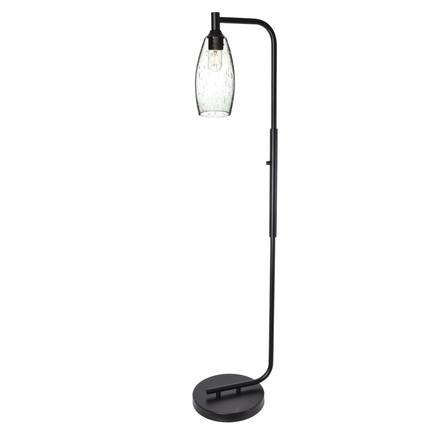 147 Lunar: Floor Lamp-Glass-Bicycle Glass Co - Hotshop-Slate Gray-Matte Black-Bicycle Glass Co