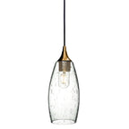 147 Single Pendant Light-Bicycle Glass Co-Polished Brass 15ft Cord + Track Mount-Lunar-Eco Clear-Bicycle Glass Co