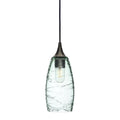 147 Single Pendant Light-Bicycle Glass Co-Antique Bronze - 4ft Cord-Spun-Eco Clear-Bicycle Glass Co