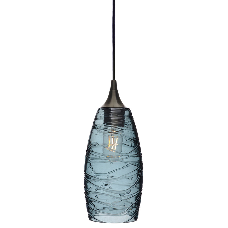 147 Single Pendant Light – Antique Bronze - Custom / Spun / Slate Gray