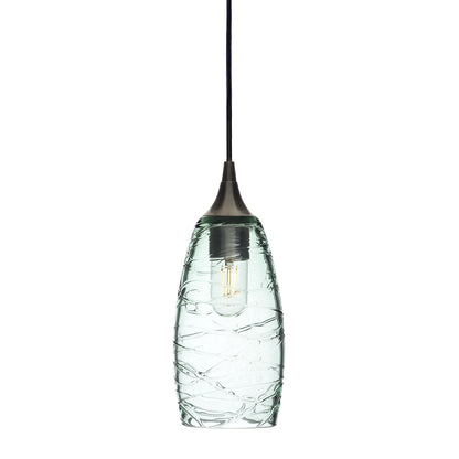 147 Spun: Single Pendant Light-Glass-Bicycle Glass Co - Hotshop-Eco Clear-Antique Bronze-Bicycle Glass Co