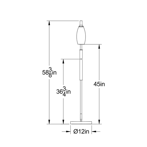 Dimensional Drawing: Front