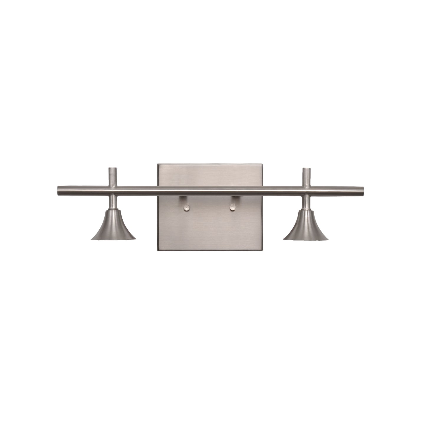 2 Light Vanity Hardware-Hardware-Bicycle Glass Co - Hardware-Brushed Nickel-Bicycle Glass Co