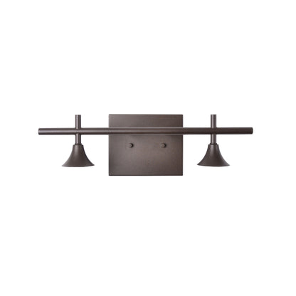 2 Light Vanity Hardware-Hardware-Bicycle Glass Co - Hardware-Antique Bronze-Bicycle Glass Co