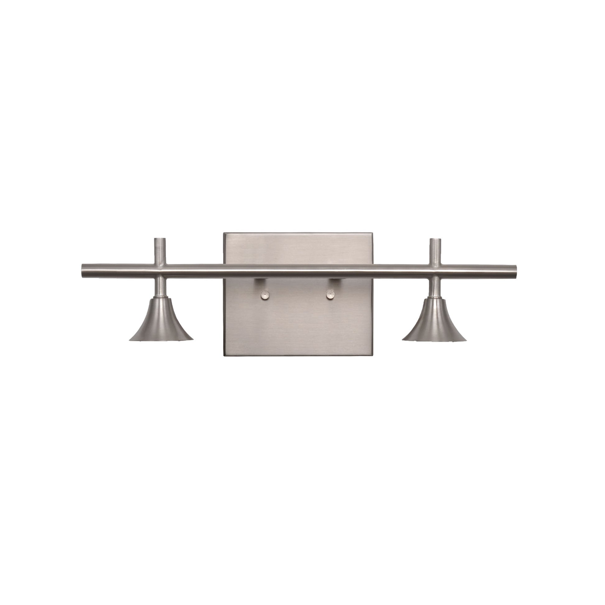 2 Light Vanity Hardware-Hardware-Bicycle Glass Co - Hardware-Brushed Nickel-Bicycle Glass Co