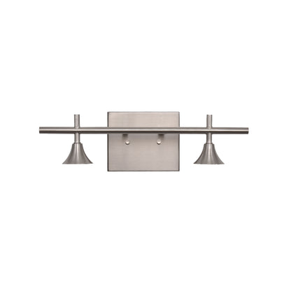2 Light Vanity Hardware-Hardware-Bicycle Glass Co - Hardware-Brushed Nickel-Bicycle Glass Co