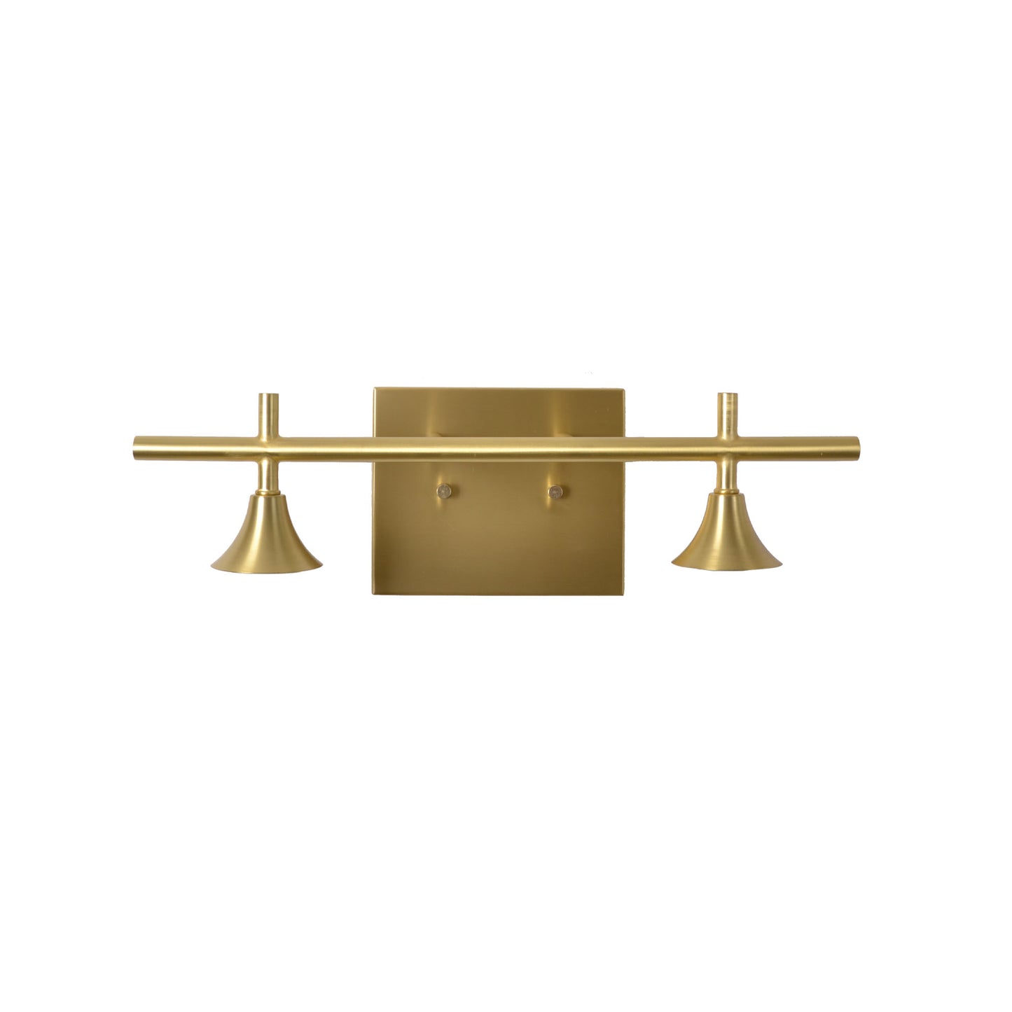 2 Light Vanity Hardware-Hardware-Bicycle Glass Co - Hardware-Polished Brass-Bicycle Glass Co