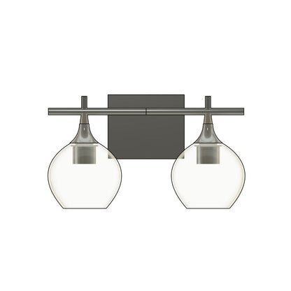 2 Light Vanity Hardware-Hardware-Xinbei Lighting-Black-Bicycle Glass Co