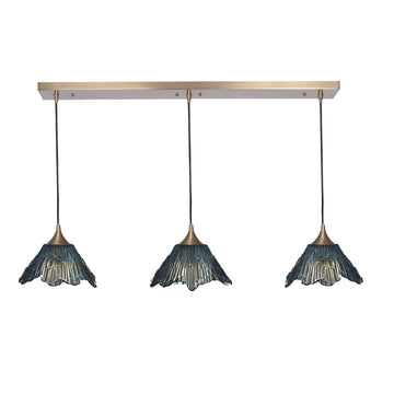 Slate Gray / Polished Brass - 8ft Cord