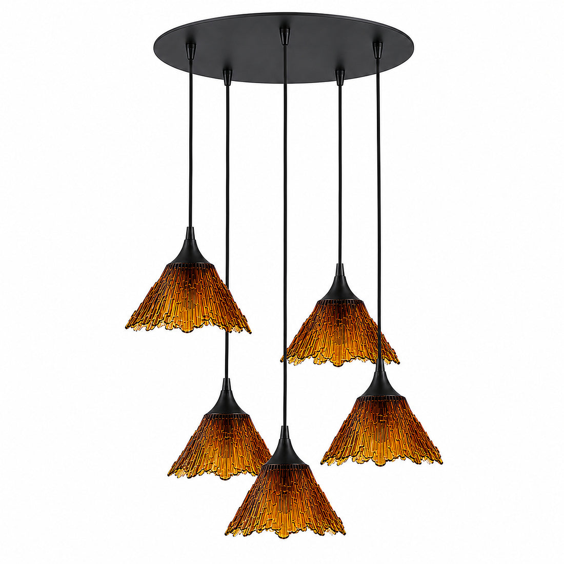 212 5 Pendant Cascade Chandelier