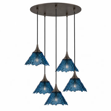Steel Blue / Antique Bronze - 4ft Cord