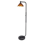 212 Floor Lamp-Glass-Bicycle Glass Co - Hotshop-Steel Blue-Brushed Nickel-Bicycle Glass Co