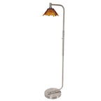 212 Floor Lamp-Glass-Bicycle Glass Co - Hotshop-Steel Blue-Brushed Nickel-Bicycle Glass Co