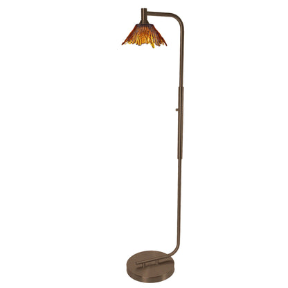 212 Floor Lamp-Glass-Bicycle Glass Co - Hotshop-Steel Blue-Brushed Nickel-Bicycle Glass Co
