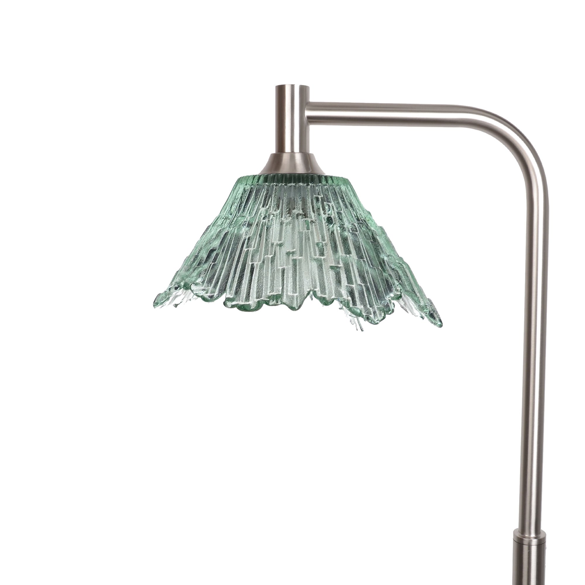 212 Floor Lamp-Glass-Bicycle Glass Co - Hotshop-Eco Clear-Brushed Nickel-Bicycle Glass Co