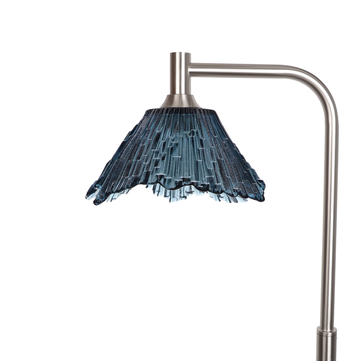 212 Floor Lamp-Glass-Bicycle Glass Co - Hotshop-Slate Gray-Brushed Nickel-Bicycle Glass Co