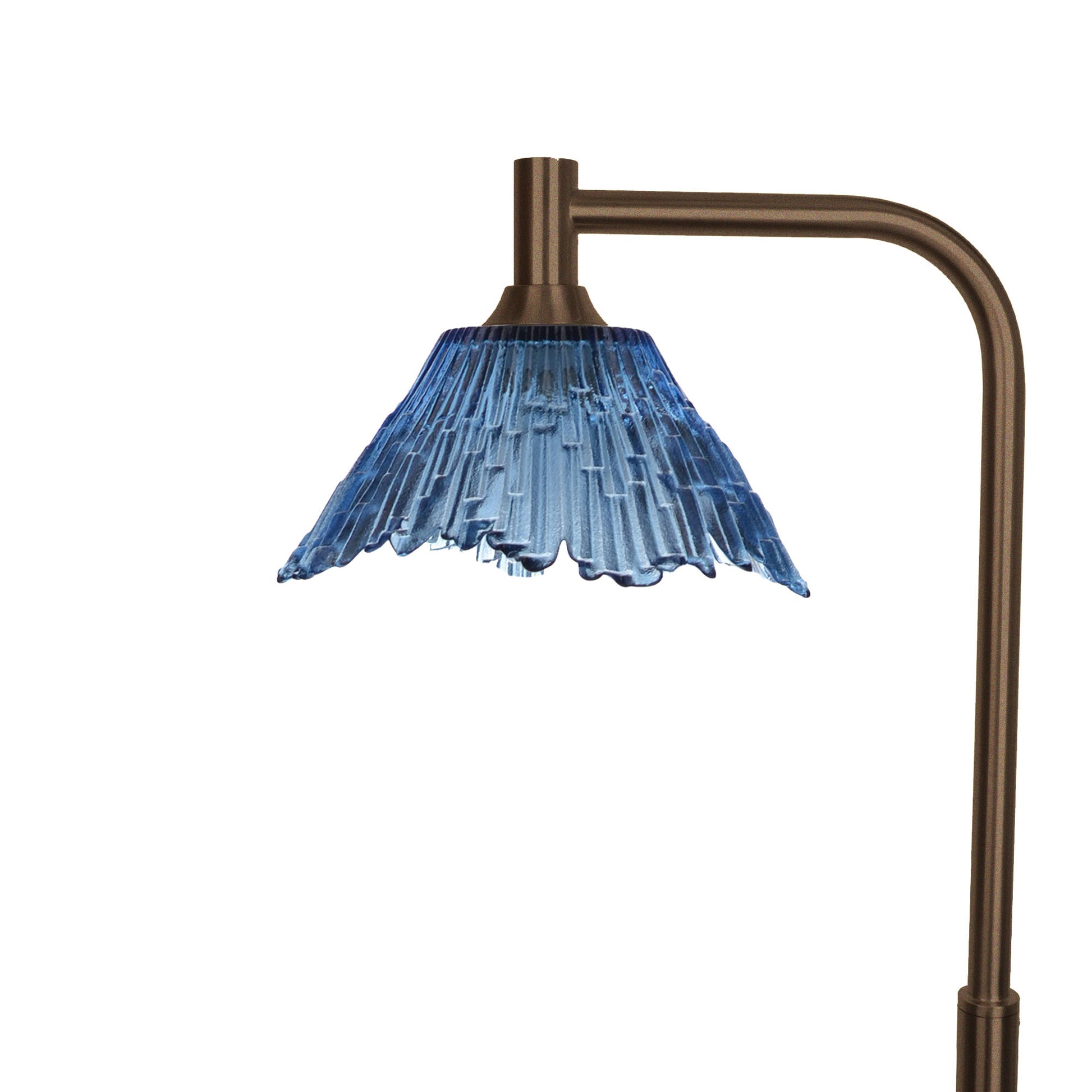 212 Floor Lamp-Glass-Bicycle Glass Co - Hotshop-Steel Blue-Antique Bronze-Bicycle Glass Co