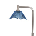 212 Floor Lamp-Glass-Bicycle Glass Co - Hotshop-Steel Blue-Brushed Nickel-Bicycle Glass Co