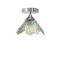 212 Semi-Flush-Bicycle Glass Co-Eco Clear-Brushed Nickel-Bicycle Glass Co