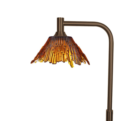 212 Summit: Floor Lamp-Glass-Bicycle Glass Co - Hotshop-Golden Amber-Antique Bronze-Bicycle Glass Co