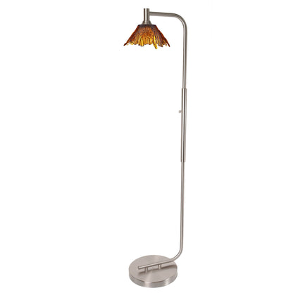 212 Summit: Floor Lamp-Glass-Bicycle Glass Co - Hotshop-Slate Gray-Brushed Nickel-Bicycle Glass Co