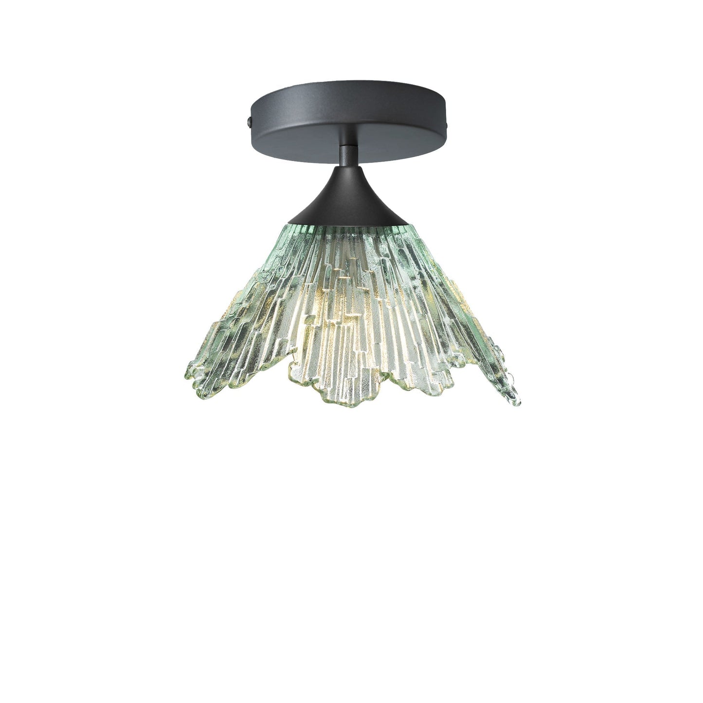 212 Summit: Semi Flush Light-Glass-Bicycle Glass Co - Hotshop-Eco Clear-Antique Bronze-Bicycle Glass Co