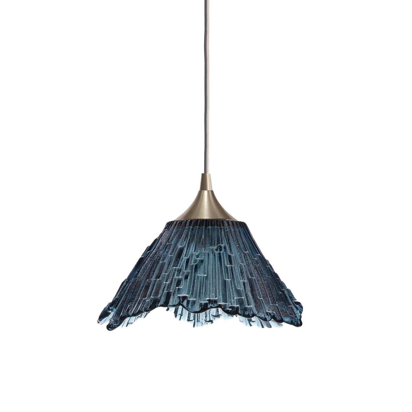 212 Summit: Single Pendant Light-Glass-Bicycle Glass Co - Hotshop-Slate Gray-Brushed Nickel-Bicycle Glass Co