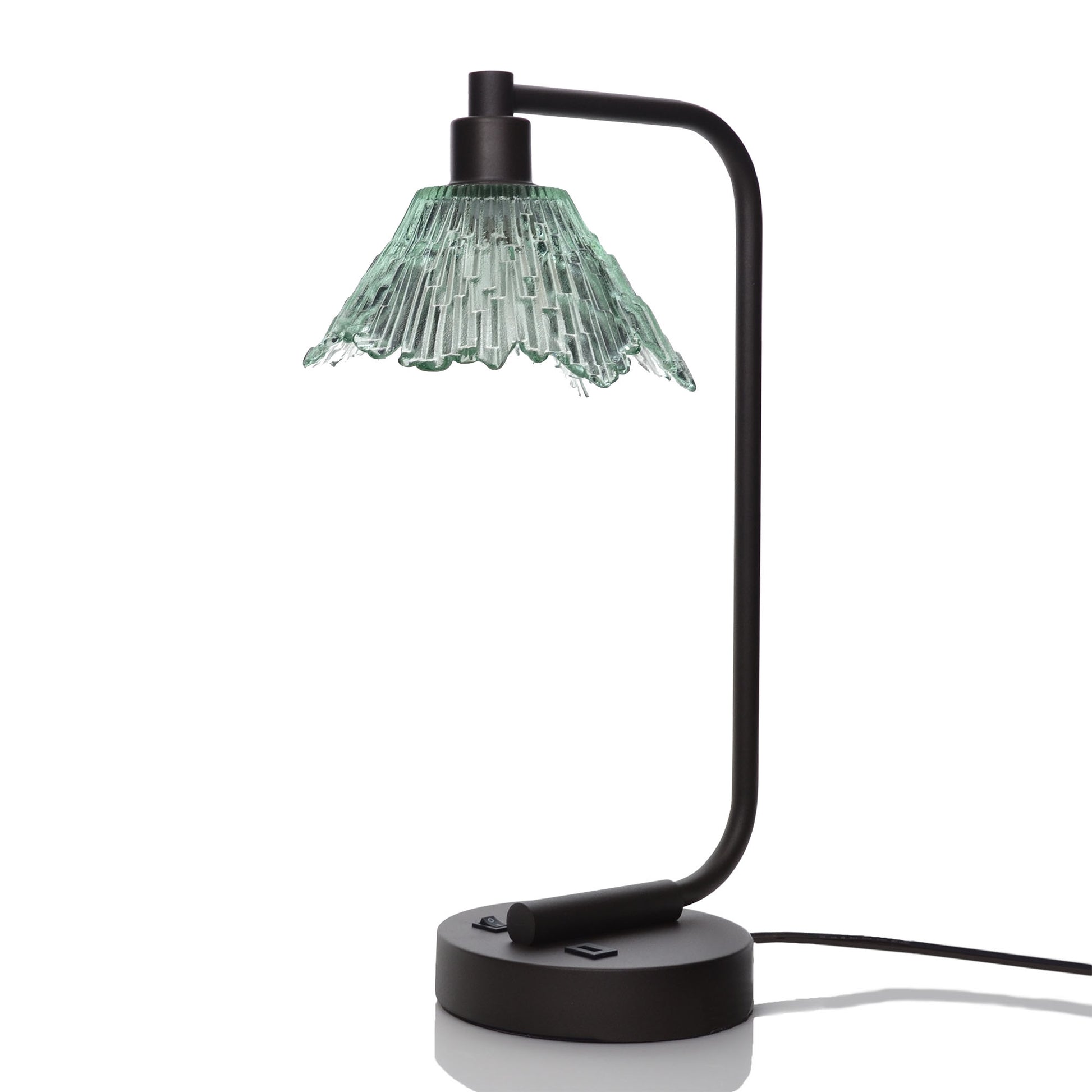 212 Table Lamp-Glass-Bicycle Glass Co - Hotshop-Eco Clear-Matte Black-Bicycle Glass Co