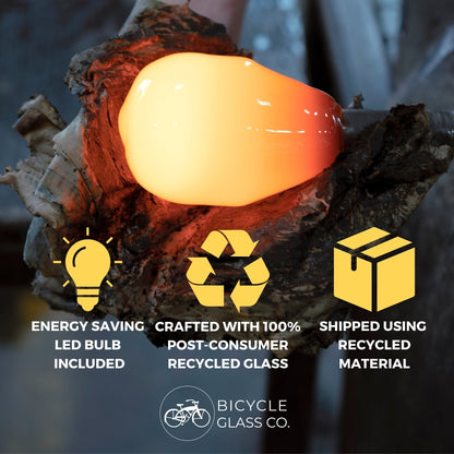 3 Cluster Chandelier: 763 Swell-Glass-Bicycle Glass Co - Hotshop-Eco Clear-Matte Black-Bicycle Glass Co