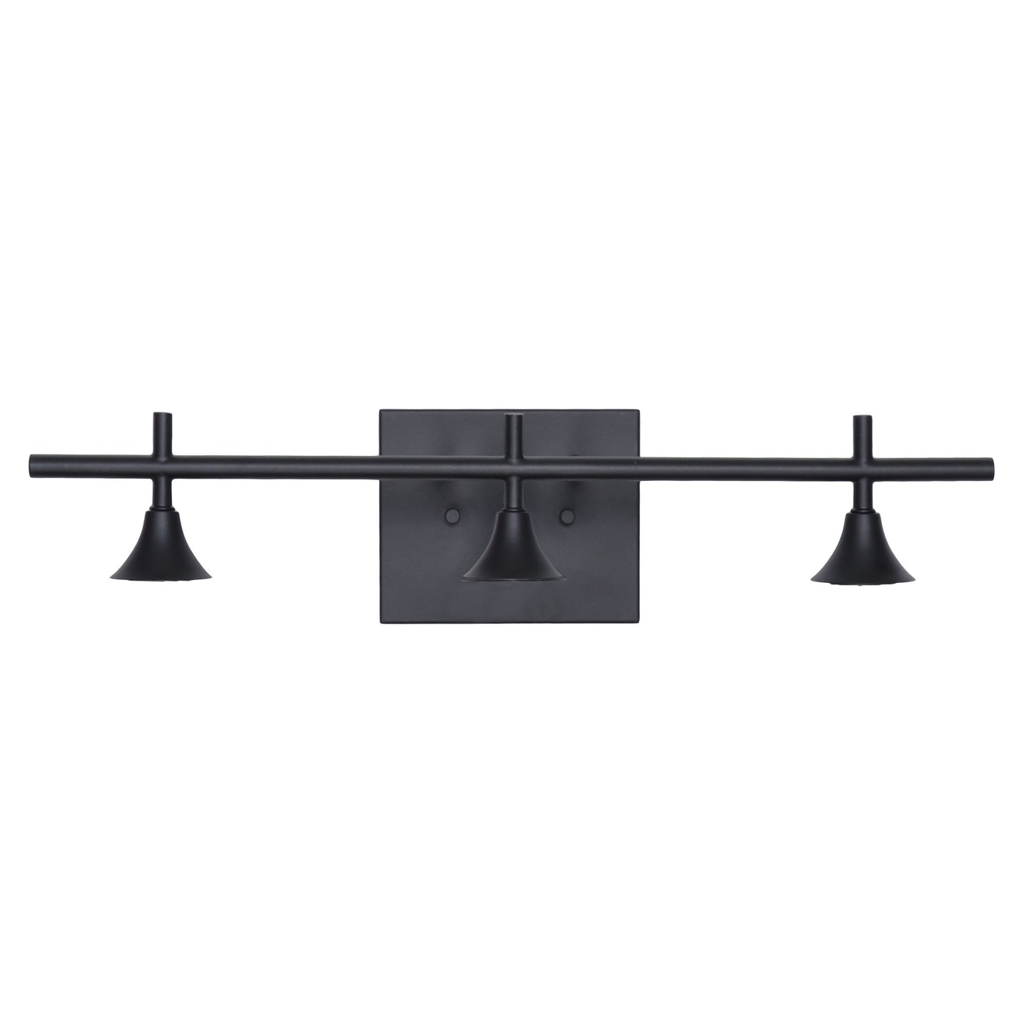 3 Light Vanity Hardware-Hardware-Bicycle Glass Co - Hardware-Matte Black-Bicycle Glass Co