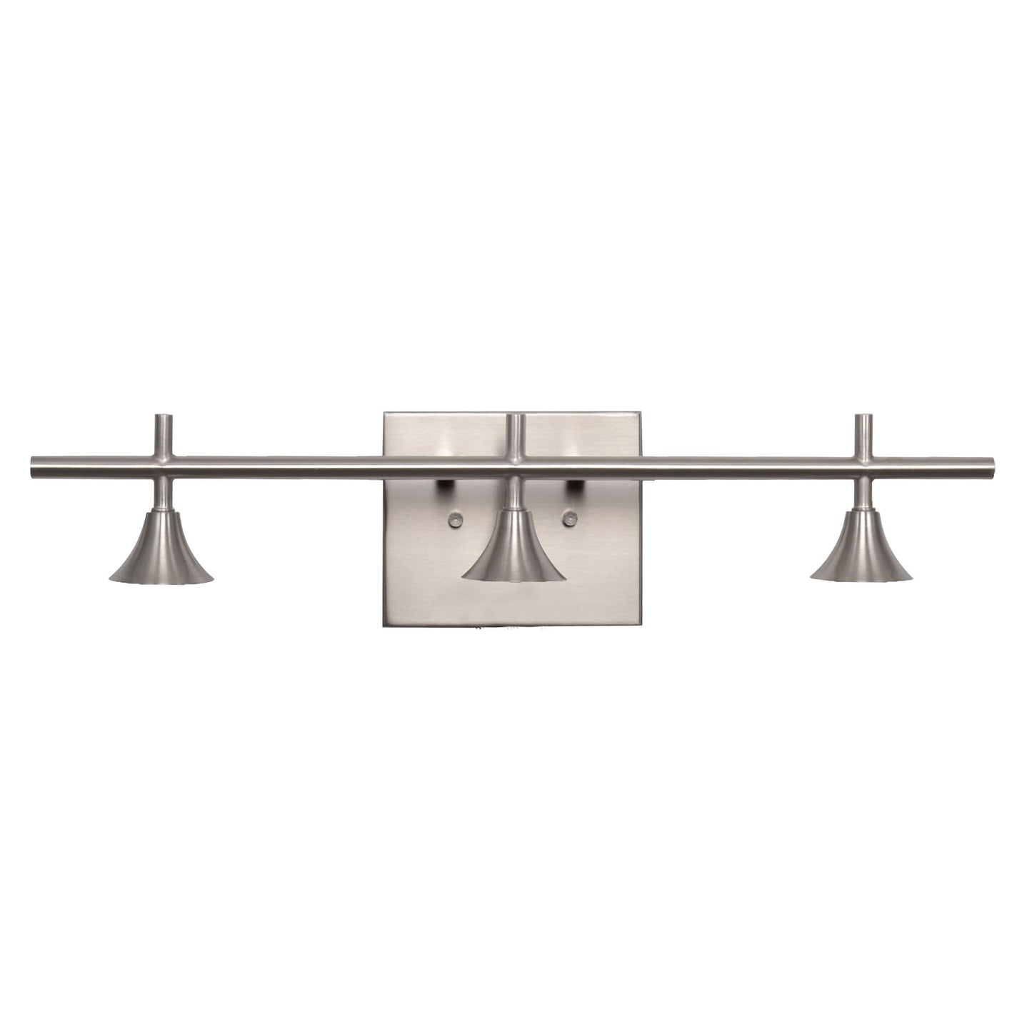 3 Light Vanity Hardware-Hardware-Bicycle Glass Co - Hardware-Brushed Nickel-Bicycle Glass Co
