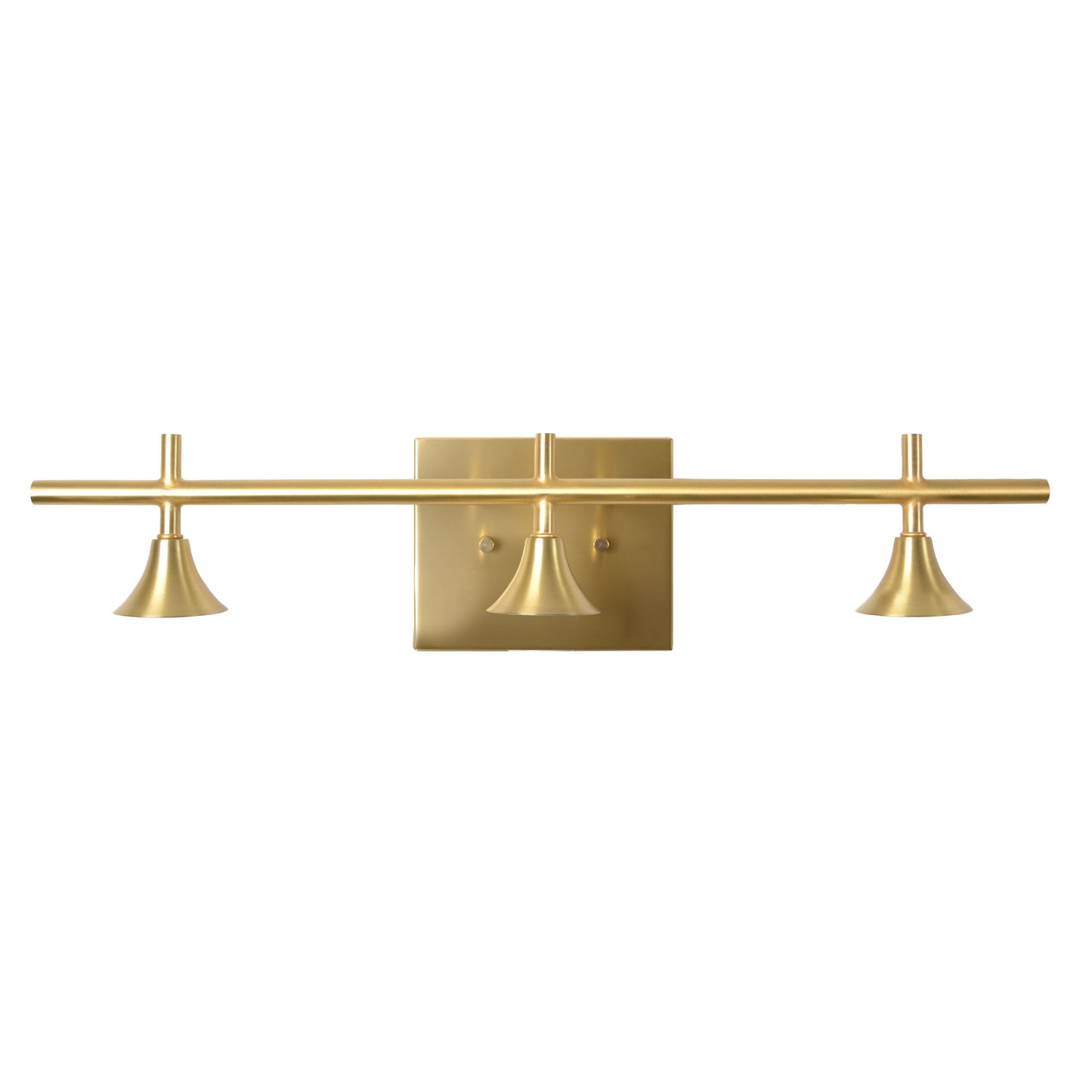 3 Light Vanity Hardware-Hardware-Bicycle Glass Co - Hardware-Polished Brass-Bicycle Glass Co