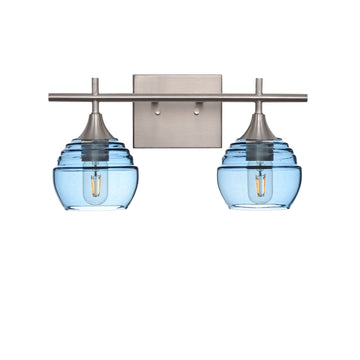 Brushed Nickel / Steel Blue
