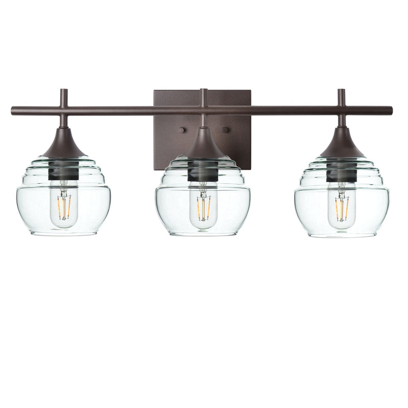 301 3-Light Vanity – Antique Bronze / Eco Clear