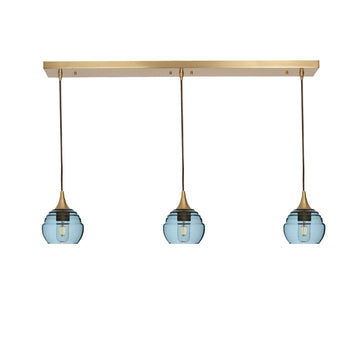 Polished Brass - 4ft Cord / Slate Gray