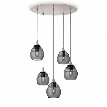 Slate Gray / Brushed Nickel - 4ft Cord