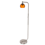 301 Floor Lamp-Glass-Bicycle Glass Co - Hotshop-Steel Blue-Brushed Nickel-Bicycle Glass Co