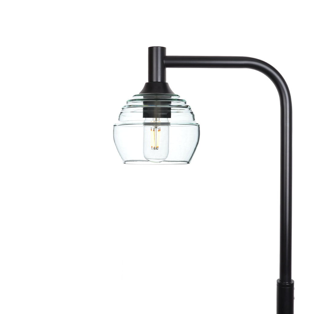301 Floor Lamp-Glass-Bicycle Glass Co - Hotshop-Eco Clear-Matte Black-Bicycle Glass Co