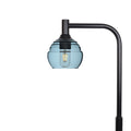 301 Floor Lamp-Glass-Bicycle Glass Co - Hotshop-Slate Gray-Matte Black-Bicycle Glass Co