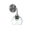 301 Wall Sconce-Bicycle Glass Co-Brushed Nickel-Eco Clear-Bicycle Glass Co