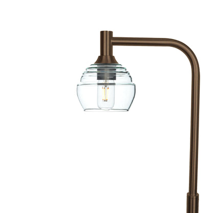 301 Lucent: Floor Lamp-Glass-Bicycle Glass Co - Hotshop-Eco Clear-Antique Bronze-Bicycle Glass Co
