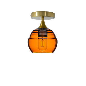 Golden Amber / Polished Brass