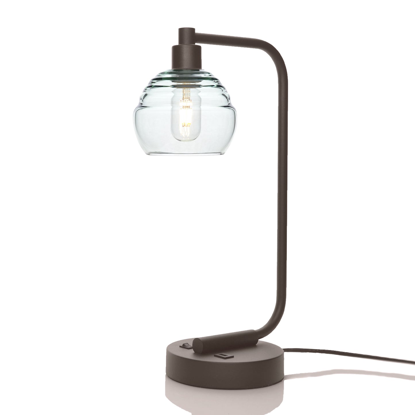 301 Table Lamp-Glass-Bicycle Glass Co - Hotshop-Eco Clear-Dark Bronze-Bicycle Glass Co