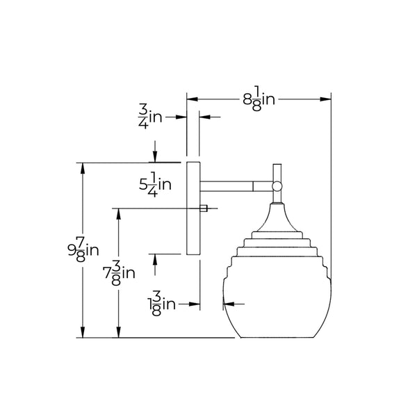 Dimensional Drawing: Side