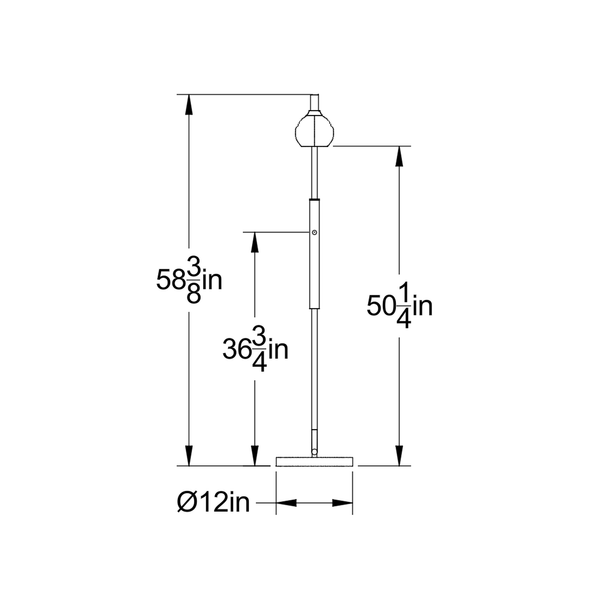 Dimensional Drawing: Front