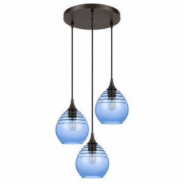 Antique Bronze - 4ft Cord / Steel Blue