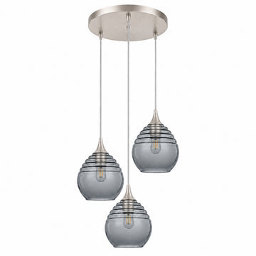Brushed Nickel - 4ft Cord / Slate Gray